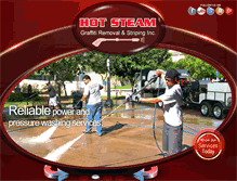 Tablet Screenshot of hotsteampowerwash.com